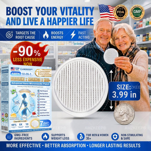 𝐀𝗠𝒁𝑲𝗘𝑬𝙋® 𝐀𝗠𝗣𝑲*𝐌𝗼𝗿𝗶𝗻𝗴𝗮*𝐁𝗲𝗿𝗯𝗲𝗿𝗶𝗻𝗲 𝟏𝟎-𝗶𝗻-𝟏 𝐌𝗲𝘁𝗮𝗯𝗼𝗹𝗶𝗰 𝐒𝘂𝗽𝗽𝗼𝗿𝘁 𝐍𝗮𝗻𝗼 𝐌𝗶𝗰𝗿𝗼𝗻𝗲𝗲𝗱𝗹𝗲 𝐏𝗮𝘁𝗰𝗵 🇺🇸 (𝗢𝗻𝗹𝘆 𝗢𝗻𝗰𝗲 𝗗𝗮𝗶𝗹𝘆, 𝗩𝗶𝘀𝗶𝗯𝗹𝗲 𝗥𝗲𝘀𝘂𝗹𝘁𝘀 𝗶𝗻 𝟳 𝗗𝗮𝘆𝘀) ✅𝗙𝗼𝗿 𝗢𝘃𝗲𝗿𝘄𝗲𝗶𝗴𝗵𝘁, 𝗟𝗼𝗼𝘀𝗲 𝗦𝗸𝗶𝗻, 𝗗𝗶𝗮𝗯𝗲𝘁𝗲𝘀, 𝗦𝗹𝗲𝗲𝗽 𝗔𝗽𝗻𝗲𝗮, 𝗝𝗼𝗶𝗻𝘁 𝗣𝗿𝗼𝗯𝗹𝗲𝗺𝘀 𝗮𝗻𝗱 𝗠𝗼𝗿𝗲