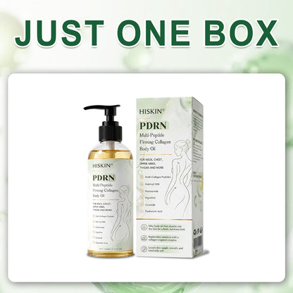FDA Official: HISKIN® PDRN Multi-Peptide Firming Collagen Body Oil- Anti-aging, Hydrating, Skin Firming & Lifting, Skin Repair, Even Tone, Acne and Dark Spot Treatment, Wart and Mole Removal, and Psoriasis Relief.